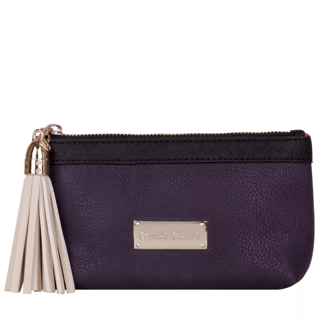 Zip Top Tassle Detailed Washbag