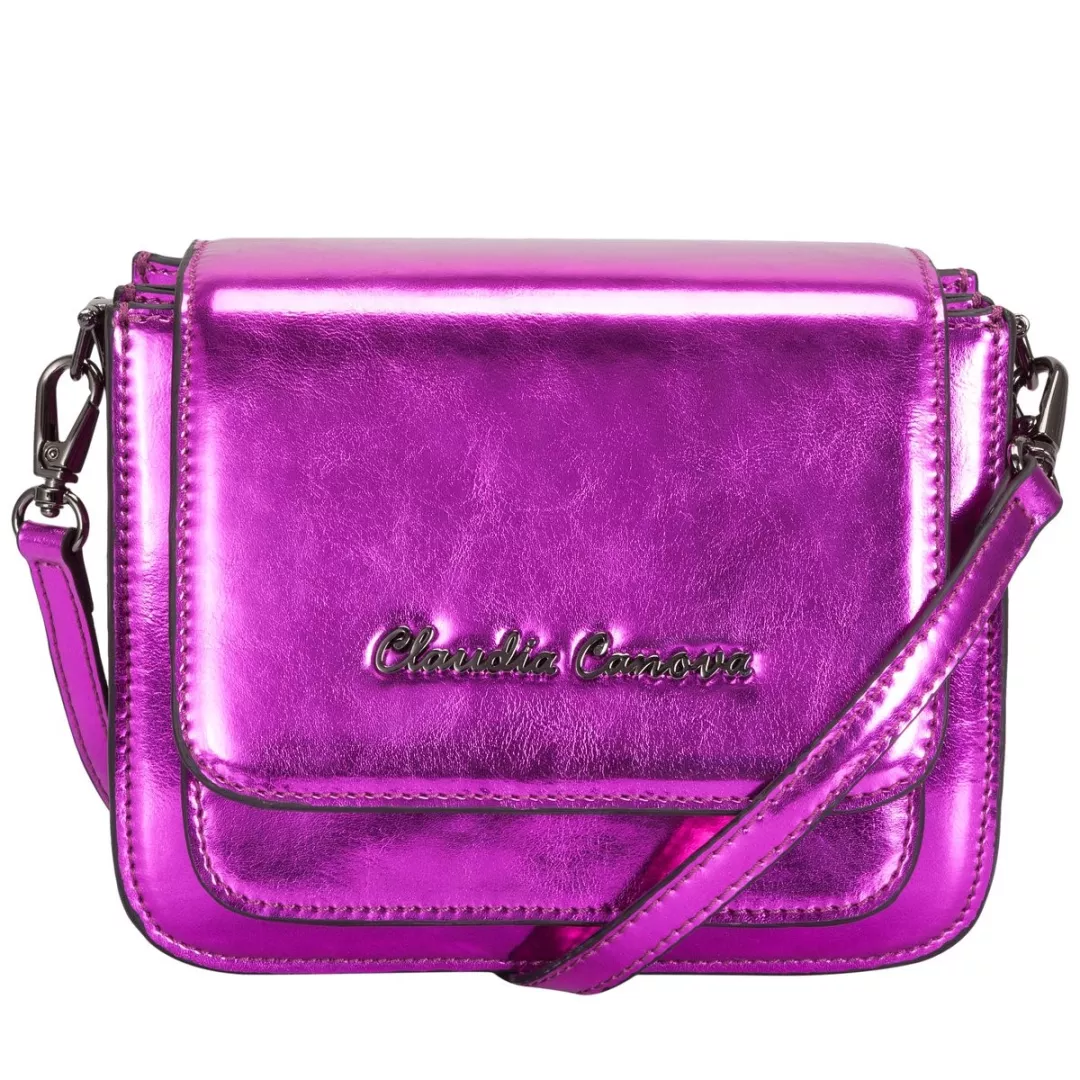 Metallic Small Flapover Cross Body