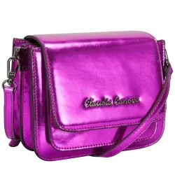 Metallic Small Flapover Cross Body