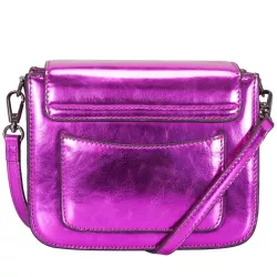 Metallic Small Flapover Cross Body