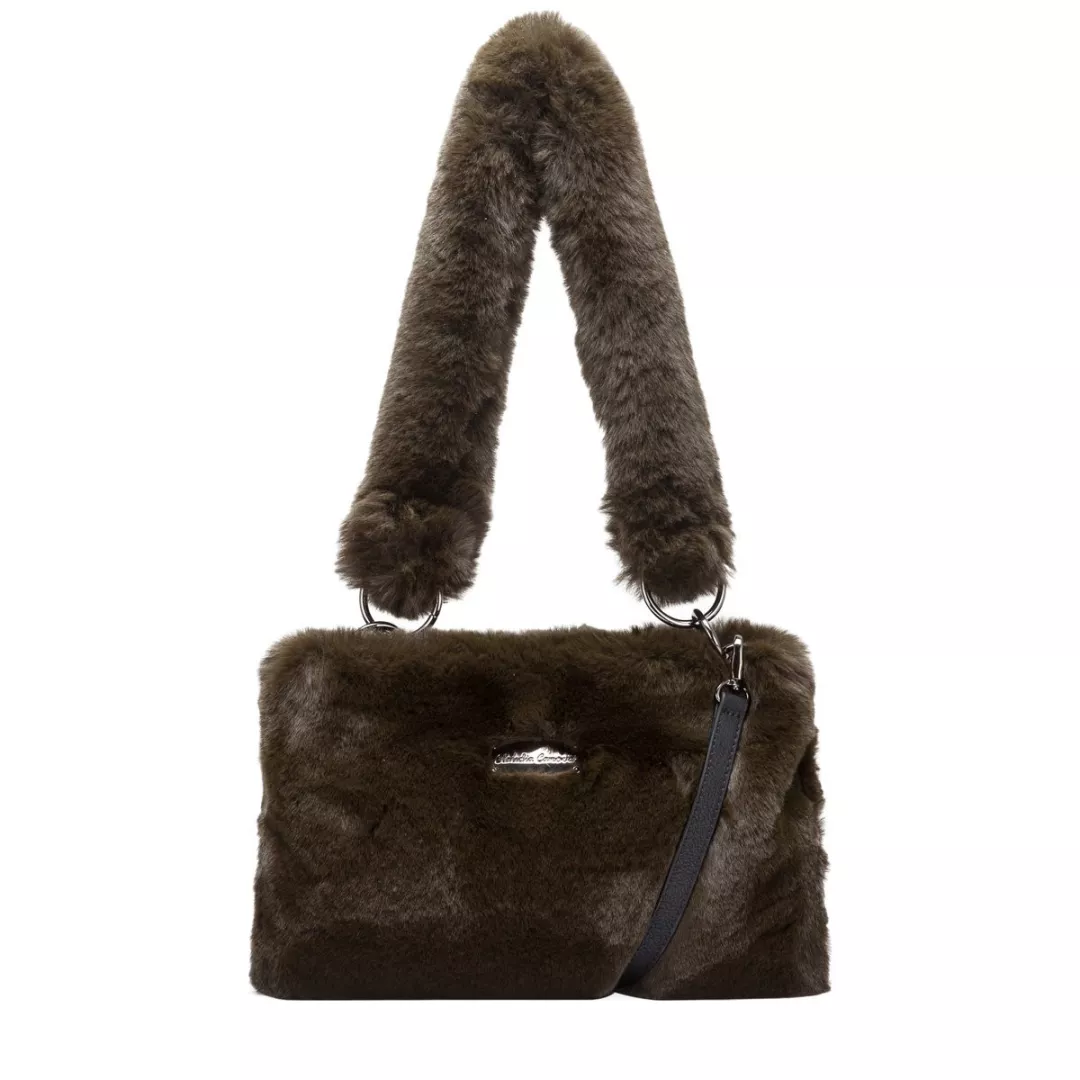 Faux fur handbag online