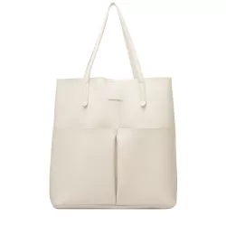 Unlined Pocket Shopper Tote Bag